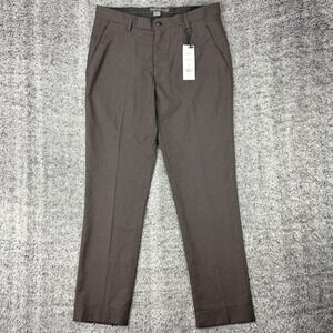 French Connection Mens W32 L31 DK Chocolate Brown Trousers Dress Pants 54SQY NEW